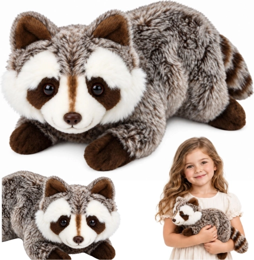 Procione di peluche da coccolare 41 cm