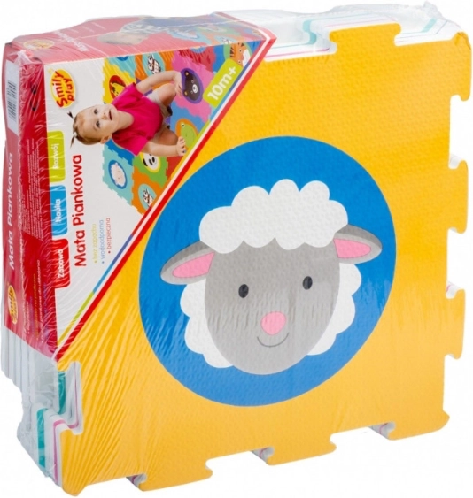 Tappetino in schiuma e puzzle con animaletti