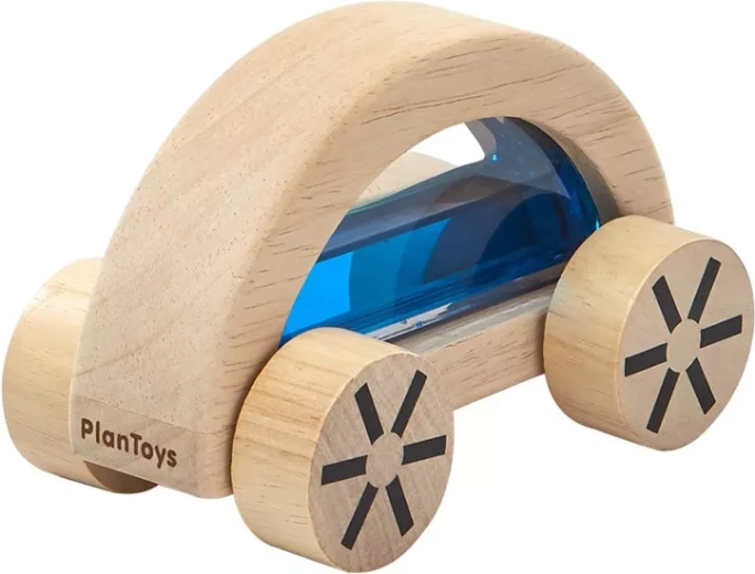 PlanToys macchinina in legno con acqua blu - 1 pezzo
