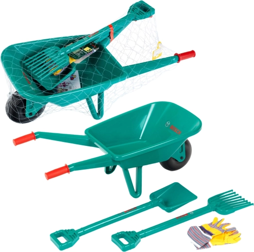 Set da giardinaggio per bambini con carriola e attrezzi BOSCH di Klein