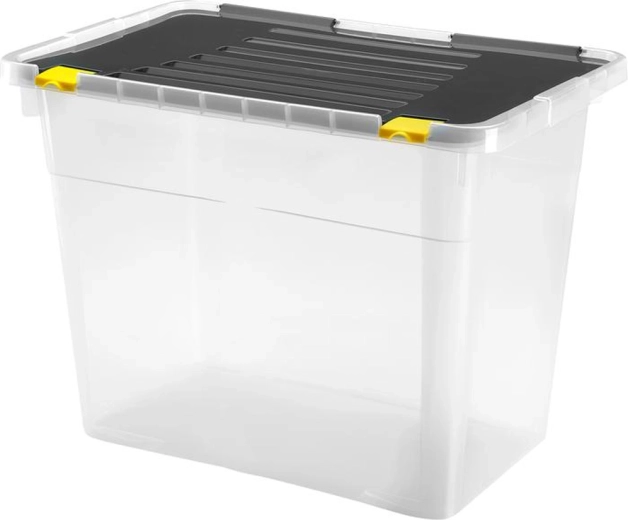 Box portaoggetti in plastica con coperchio HEIDRUN One 100 l