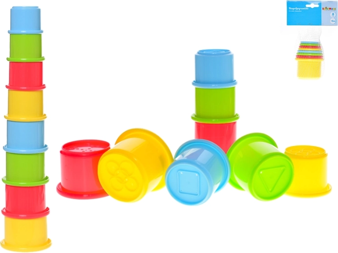 Bicchierini impilabili – piramide colorata per neonati