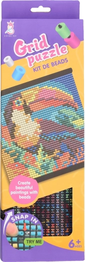 Mosaico di perline tucano 31 × 32,5 cm