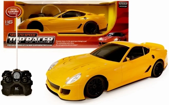 Top Racer auto telecomandata gialla