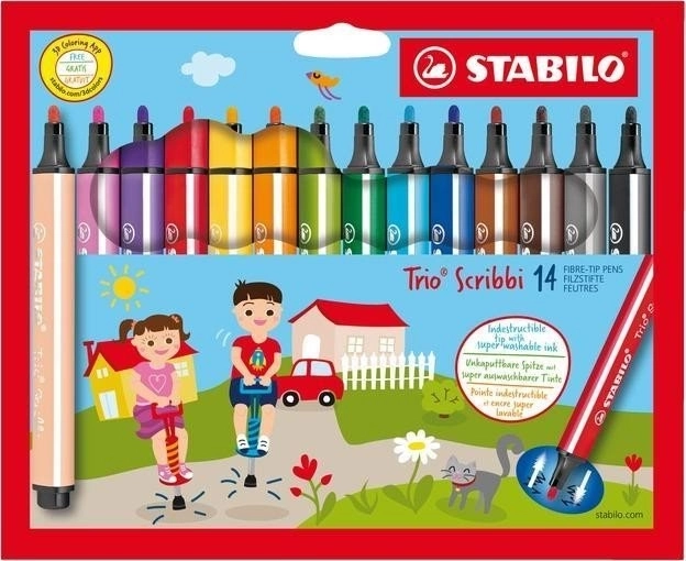 STABILO Trio Scribbi set di pennarelli per bambini