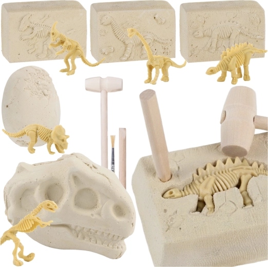 Kruzzel scavi di dinosauri 5 in 1 – set paleontologico