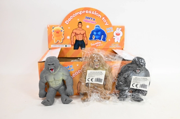 Gorilla allungabile, figurina antistress (mix di colori)