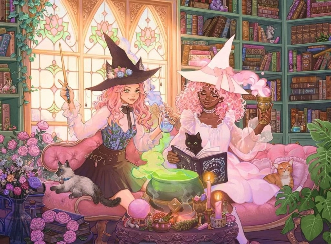 RAVENSBURGER puzzle Biblioteca incantata, 200 pezzi XXL