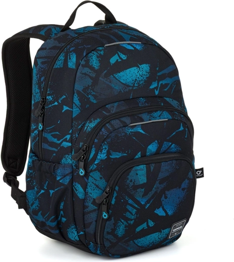 Zaino per studenti Topgal Skye blu abstract