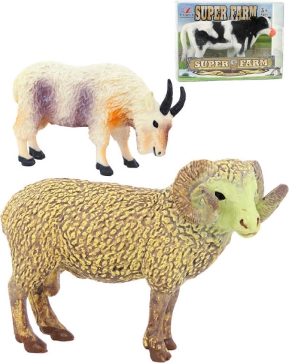 Statuetta in plastica di animale da fattoria 8 cm - 1 pezzo
