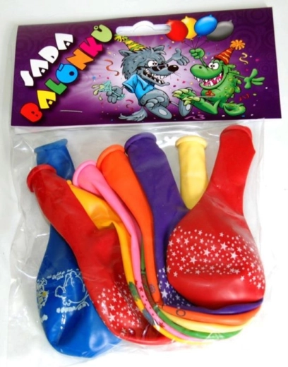 Palloncini gonfiabili stampati – mix di colori, 9 pz