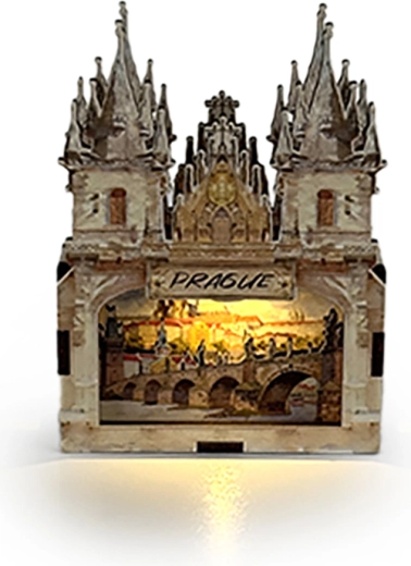 2Kids Toys magnete in legno 3D Praga – Hradčany e Ponte Carlo - 1 pezzo