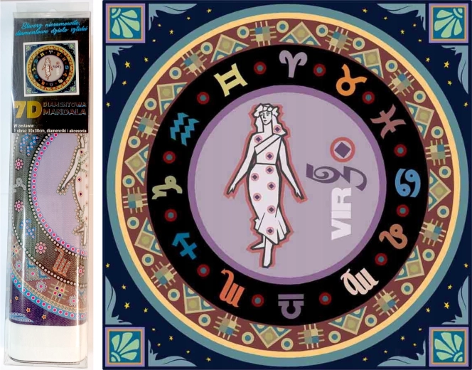 Pittura di diamanti 7D Vergine 30x30 cm