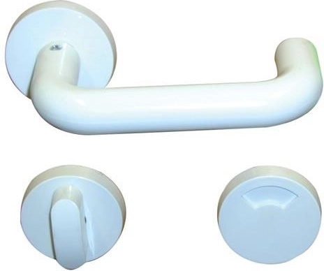 Maniglia WC da interno con indicatore – plastica bianca