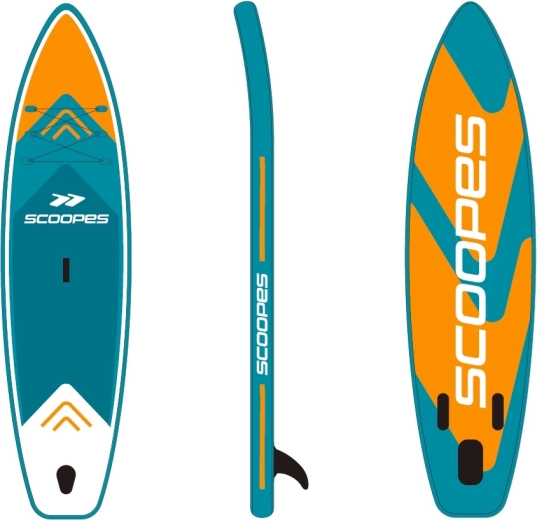 Tavola SUP VELO 350 cm arancione con accessori