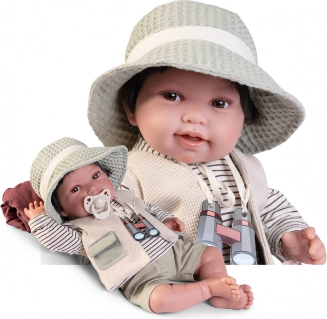 Bambola realistica neonato con corpo morbido 42 cm