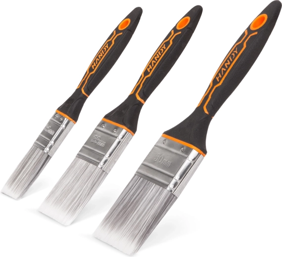 Set di pennelli piatti da pittura, 3 pezzi
