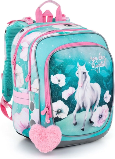 Zaino scolastico leggero con unicorno Topgal Endy