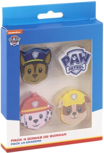Set di gomme da cancellare Paw Patrol (Tlapková patrola) 4 pz