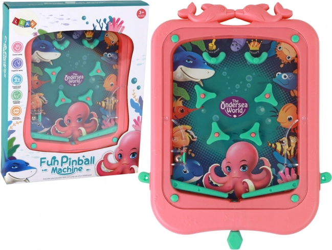 Gioco arcade Mini Pinball con pallina Pink