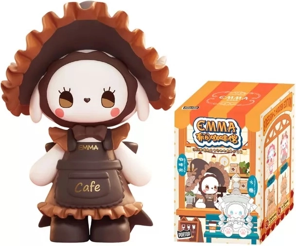 Lucky Emma statuina da collezione Secret Forest Coffee Shop blind box - 1 pezzo