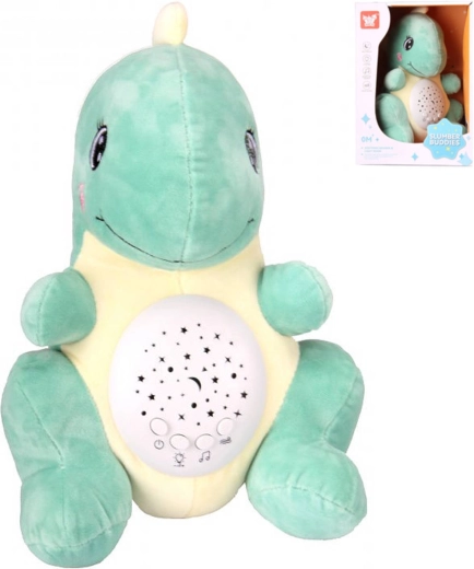 Dinosauro di peluche con proiettore del cielo notturno con luce e suono - 1 pezzo