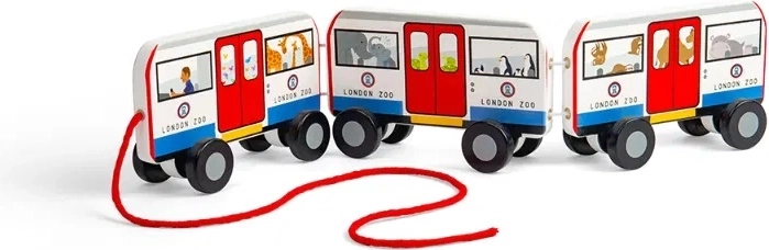 Bigjigs Toys Giocattolo da traino Metropolitana di Londra