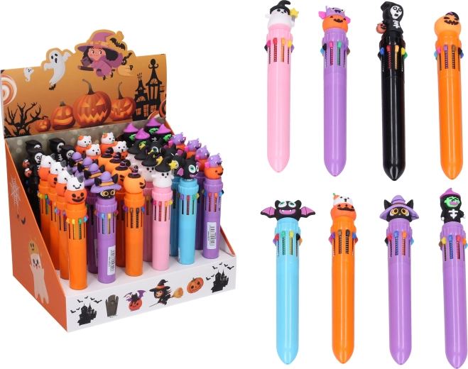 Penna a sfera multicolore Halloween (10 colori) - 1 pezzo
