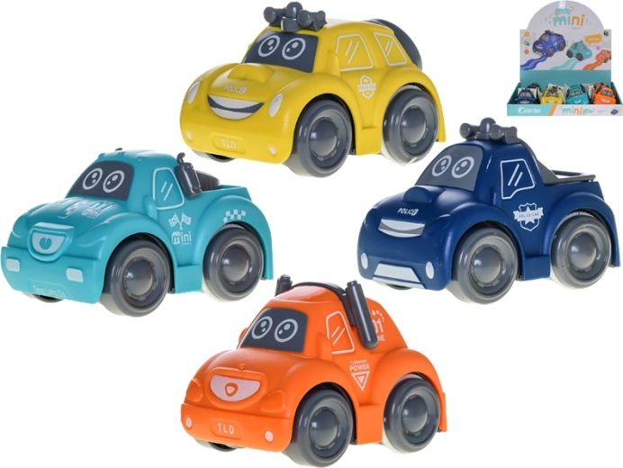 Macchinina della polizia a retrocarica 8,5 cm – 4 tipi