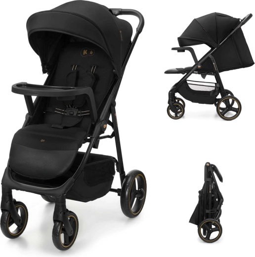 Passeggino sportivo Kinderkraft Trig 3 con vassoio onyx black