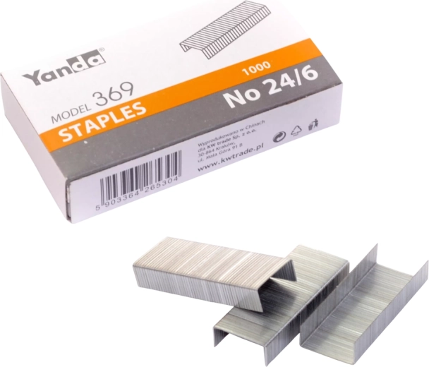 Punti per cucitrice da ufficio 24/6 YANDA 1000 pz