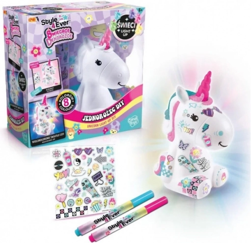 Decorazione luminosa - kit fai-da-te Unicorno