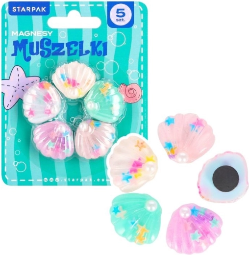 Magneti a forma di conchiglia 30 mm - set da 5 pz