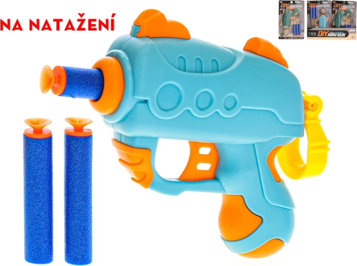 Pistola giocattolo a carica manuale per bambini con bersaglio e 3 dardi in schiuma