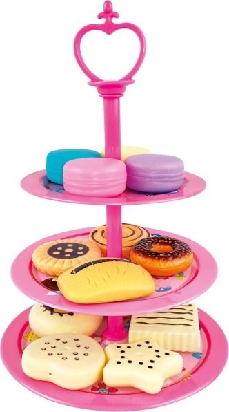 Alzata per dolci rosa per bambini