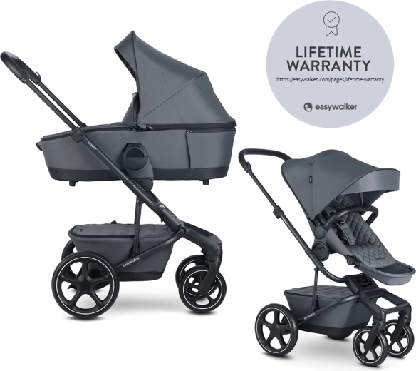 Easywalker harvey⁵ passeggino combinato premium 2 in 1 – Mineral Grey