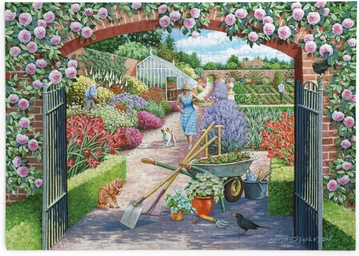 Puzzle House of Puzzles Giardino nascosto dietro il muro, 250 pezzi grandi