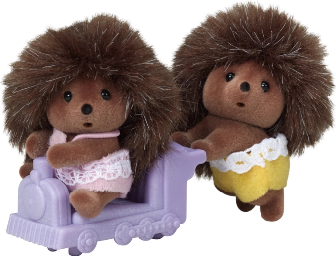 Sylvanian Families gemelli ricci con trenino
