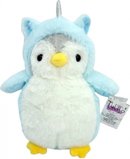 Pinguino di peluche Romek blu 20 cm