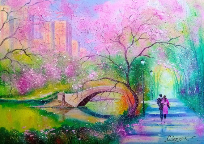 Puzzle Passeggiata nel parco 1000 pezzi ENJOY