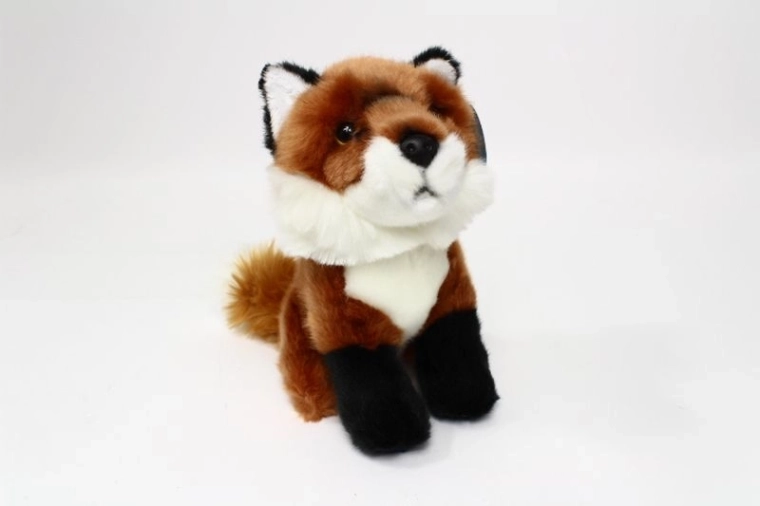 Volpe di peluche seduta 18 cm
