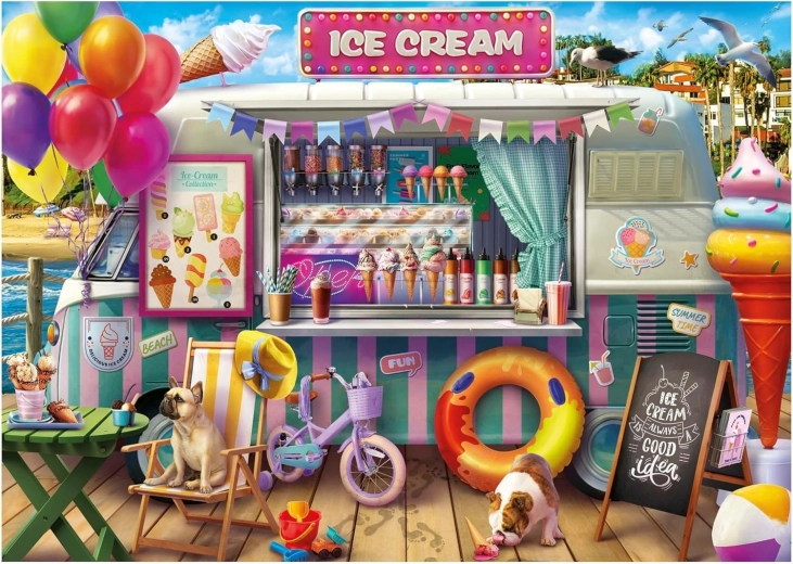 Puzzle EDUCA – camioncino dei gelati, 500 pezzi