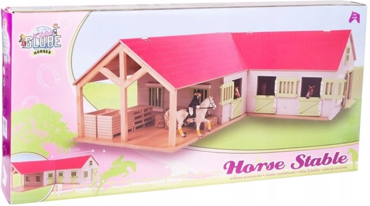 Edificio agricolo Kids Globe – scuderia per cavalli 1:24