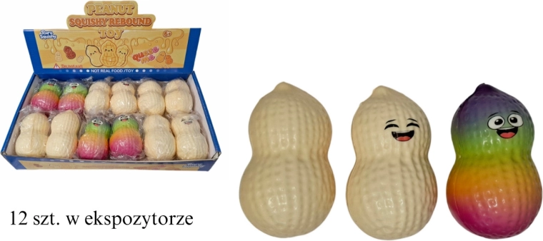 Gniotek Fistaszek giocattolo antistress da schiacciare (squishy)