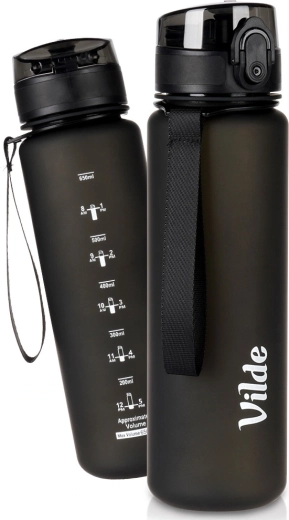 Borraccia nera Vilde 650 ml
