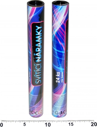 Braccialetti luminosi – set da 24 pezzi in tubo