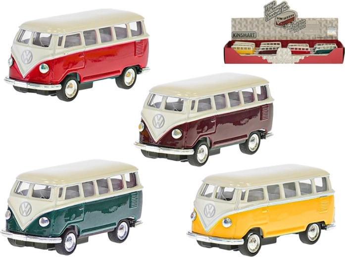 Kinsmart VW Classic autobus 1962 modello in metallo 1:64 con porte apribili