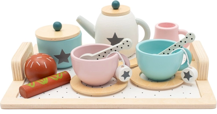 Set da tè in legno Montessori Baby Mix