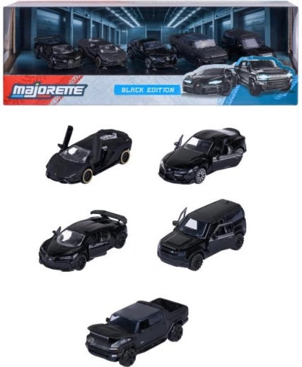 Set regalo di modellini d’auto in metallo Black Edition 1:64 (5 pz)