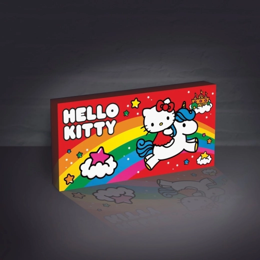 Hello Kitty quadro luminoso da parete con unicorno